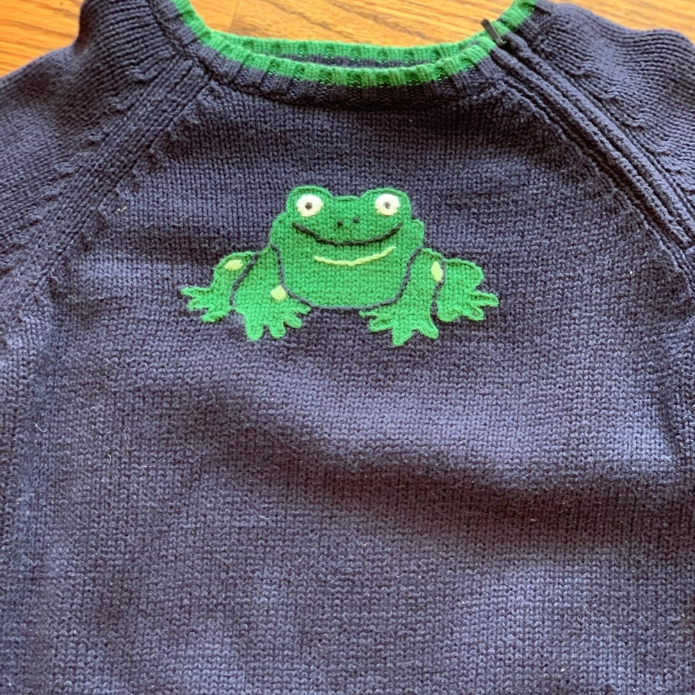 Adorable navy sweater